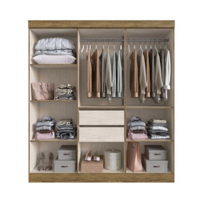 Guarda Roupa Casal 6 Portas MDF New Xangai Doripel Cod 676.026